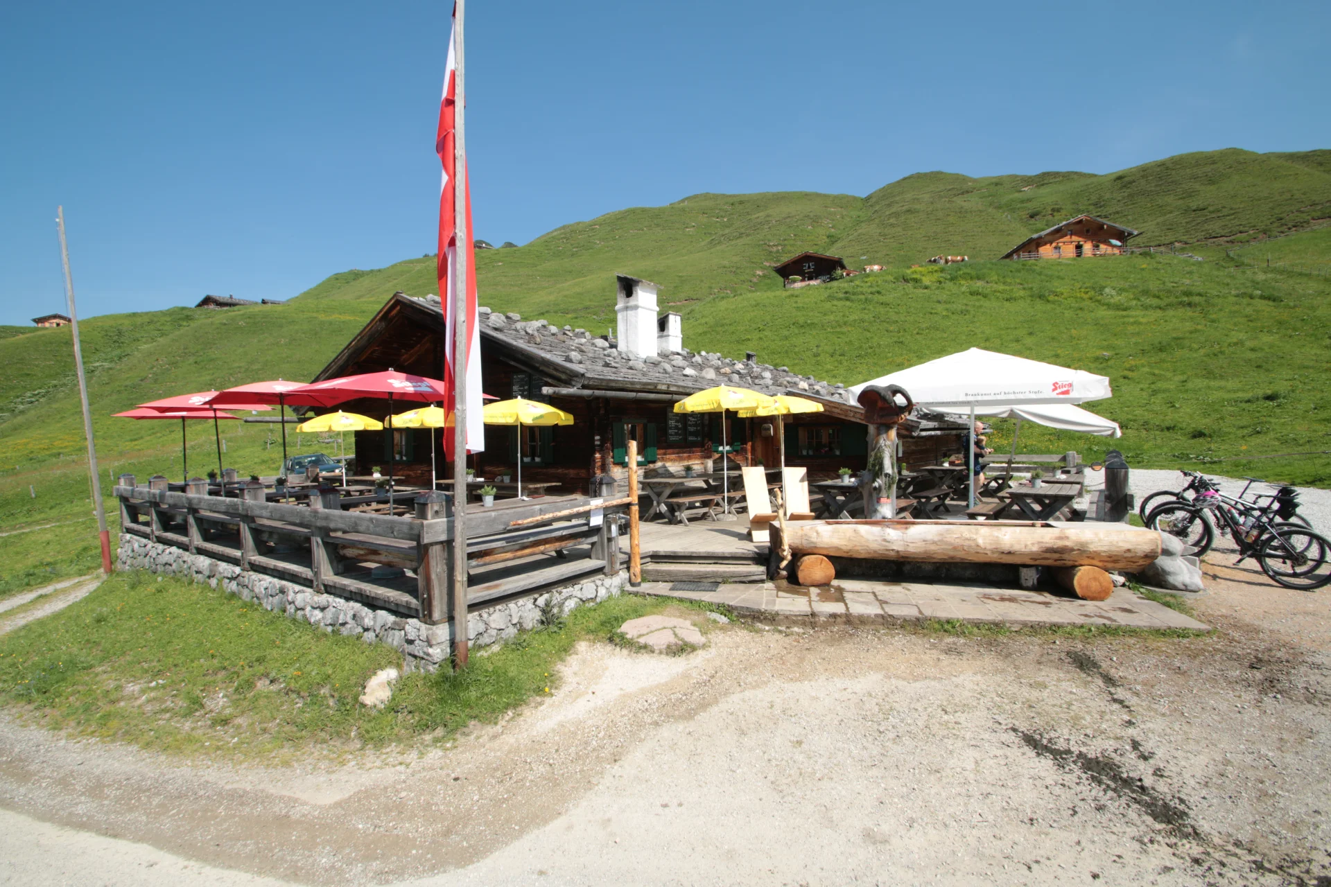Der Wieserkaser Jausenstation Kallbrunnalm